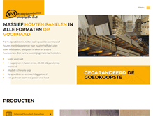 Tablet Screenshot of pdhoutprodukten.nl
